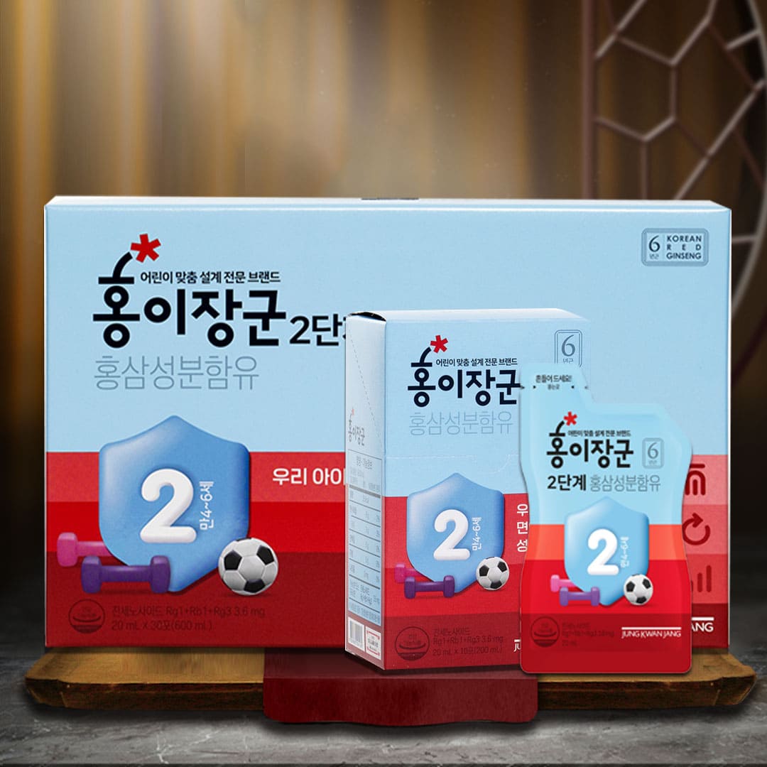 Nước Hồng Sâm Trẻ Em Chính Phủ KGC Cho Bé 5-7 Tuổi Hộp 30 Gói