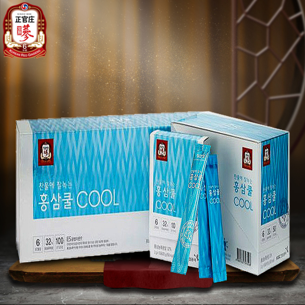 Trà Hồng Sâm Hòa Tan Chính Phủ KGC Tea Cool Hộp 100 Gói