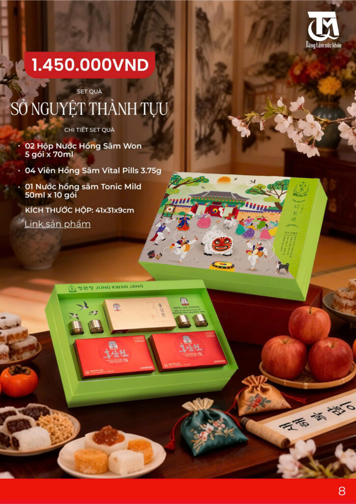 SET QUÀ TẶNG SỎ NGUYỆT THÀNH TỰU